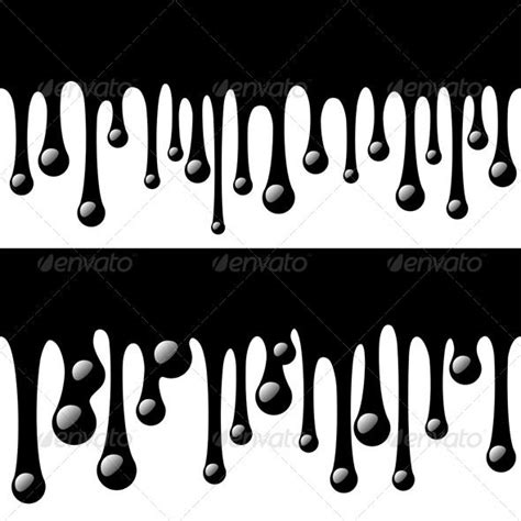 seamless drips border design elements drip painting painting patterns
