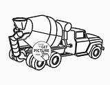 Cement Wuppsy Ausmalbilder Mixers Tractor sketch template