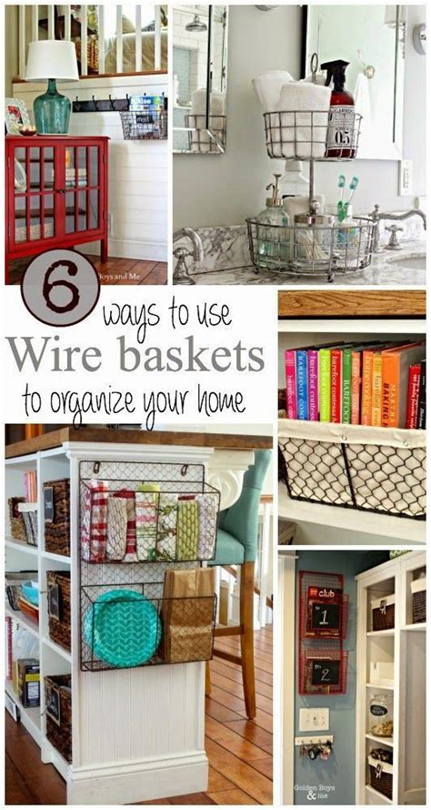 Diy Crafts Ideas Ideas For Using Wire Baskets For Home Storage