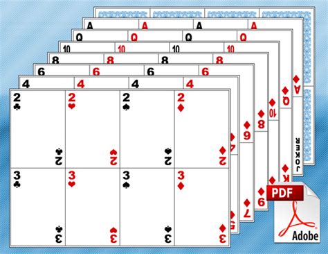 template  playing cards printable  creative template design