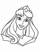 Coloring Princess Pages Aurora Printable Disney Easy Girls Kids Face Color Princesses Big Print Sheets Bestcoloringpagesforkids Wuppsy Princes Printables Cute sketch template