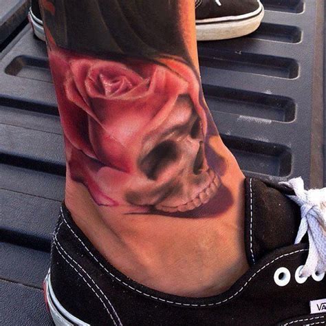 The 25 Best Skull Rose Tattoos Ideas On Pinterest