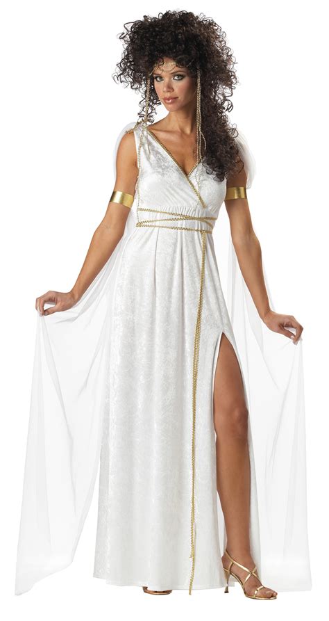 Women Glorious Roman Athenian Greek Goddess Full Halloween Costume Set