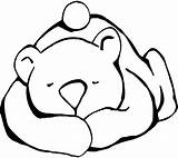 Coloring Hibernating Bear Pages Bears Clipart sketch template