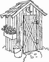 Outhouse Drawings sketch template