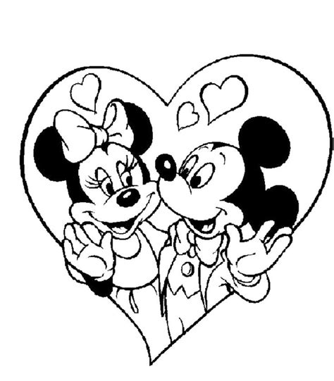 valentines day coloring pages mickey mouse  disney  disney