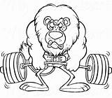 Coloring Gym Pages Fitness Weight Drawing Cartoon Morning Lifting Weightlifting Lion Good Clipart Training Line Getdrawings Ron Leishman Getcolorings Color sketch template