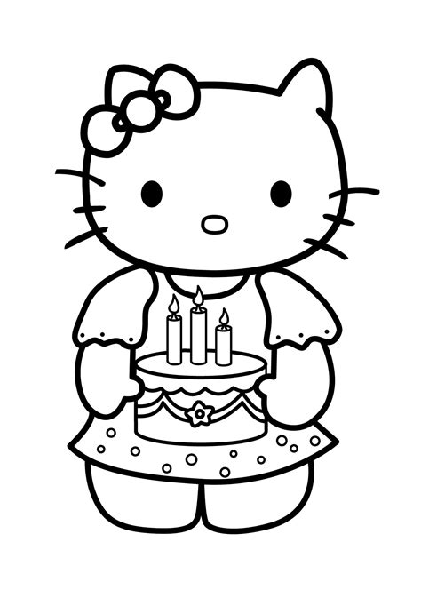 kitty coloring pages printable customize  print