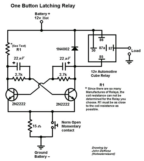 latching relay wiring diagram