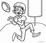 Coloring Football Pages Cool2bkids Printable Player Kids sketch template