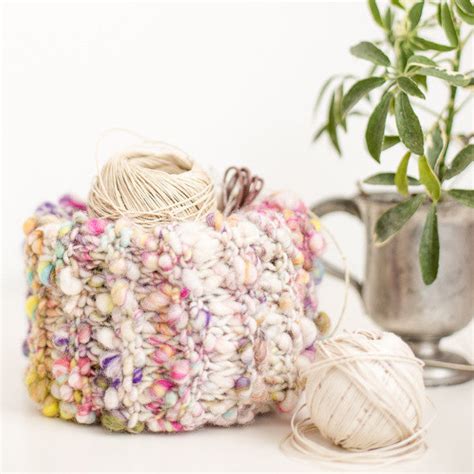 simple knit basket pattern flax  twine