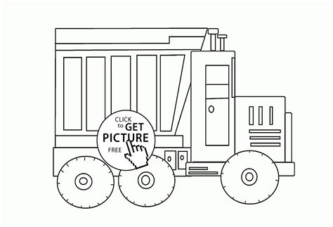 big cartoon construction truck coloring page  kids transportation