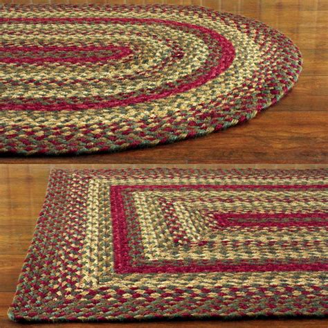 cinnamon oval braided rug   ebay