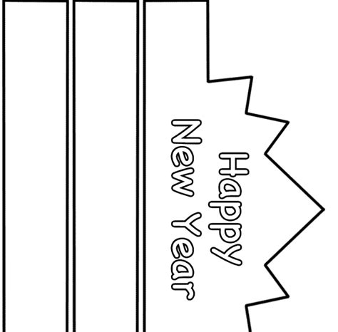 year hat template card template