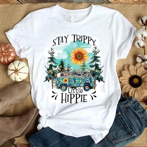 Camping Stay Trippy Little Hippie Shirt Hoodie Sweater Longsleeve T