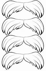 Moustache Coloring Getdrawings sketch template