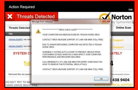 remove virus check alert pop  virus support scam