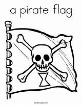 Pirate Flag Coloring Pages Jolly Roger Print Clipart Library Cliparts Noodle Twistynoodle Talk Funny Outline sketch template