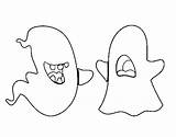 Coloring Ghosts Coloringcrew sketch template