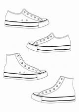Shoes Coloring Printable Large Pages sketch template