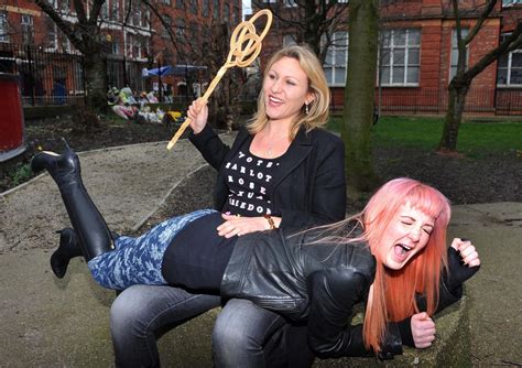 charlotte rose s spankathon protest manchester evening news