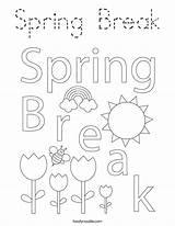 Break Spring Coloring Built California Usa sketch template