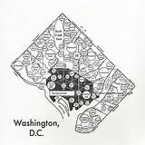 Map Washington Dc Choose Board Print sketch template