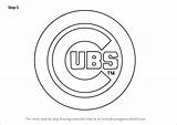Cubs Chicago Logo Draw Drawing Coloring Pages Mlb Step Template Sketch Baseball Tutorials Sports Getdrawings Learn sketch template