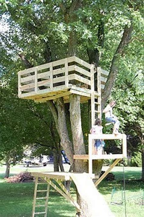 modest diy treehouse  kids play ideas page