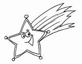 Estrella Fugaz Cadente Stella Estrela Fugaces Colorir Cometa Fugas Dicembre Stelle Eleo Acolore Dibuixos Lucero Cuento Estel Estrelas Muchas Nadal sketch template