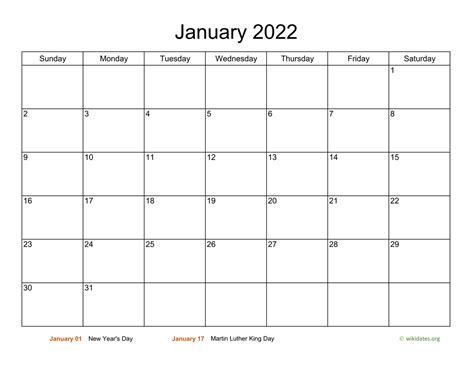 basic calendar  january  wikidatesorg