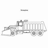 Truck Plow Snow Coloring Pages Drawing Printable Road Postal Clear Racing Monster Paintingvalley sketch template