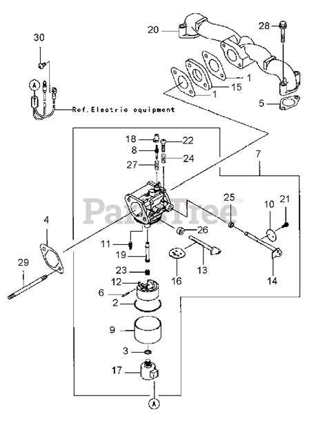 cub cadet hff  agdv cub cadet walk  mower kawasaki fhv  carburetor