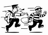 Cops Robber Robbers Criminal Evade Comicbook Lawyer Webstockreview Perumahan Taman Penduduk Lindungi Steal sketch template