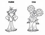 Smallfoot Coloring Pages Cali Movie Bible Cartoon sketch template