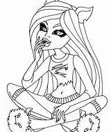 Monster High Coloring Pages Skull Getcolorings Printable sketch template
