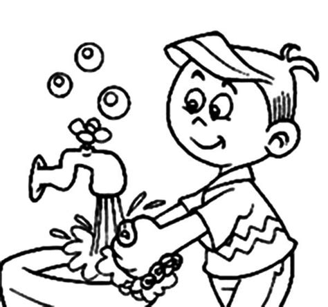 wash hands coloring pages coloring home