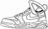 Coloring Pages Jordan Shoes Michael Shoe Getdrawings sketch template