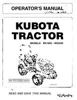 kubota bx bx tractor operator manual tractorjoecom