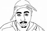 Tupac 2pac Lineart Wrld Dope Draw Outlines sketch template