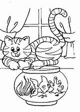 Colorat Kleurplaat Pisici Gatti Poisson Kittens Animale Katten Chats Kleurplaten Poezen P92 Gatto Katze Planse Ninos Primiiani Stampare Paginas Desene sketch template