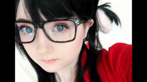 cute makeup for glasses youtube