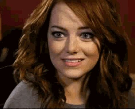 new trending on giphy sexy hot emma stone flirting flirt interested do want bite lip