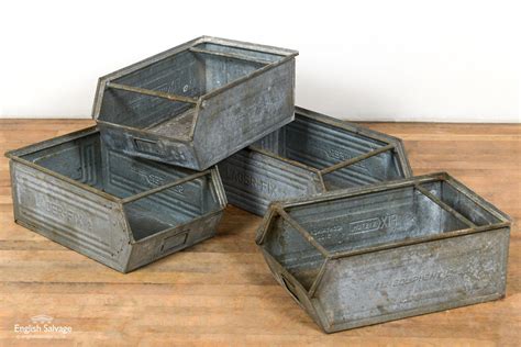 galvanised tin boxes storage containers