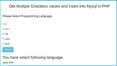 mysql how to show multiple checkbox values from database in php