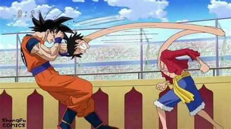 post a picture of goku fighting any character charecter does not have to be dragon ball z