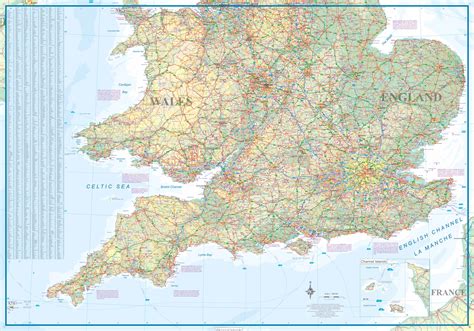 road map  england  wales time zones map