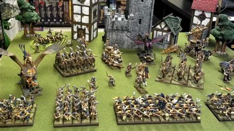 warhammer fantasy empire army painted  blue table painting youtube