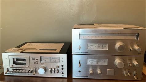 mcs stereo system  amplifier  tuner  cassette deck   nec japan youtube
