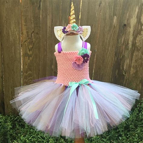 girls prom costumes  brand tutu dresses rainbow pony unicorn party